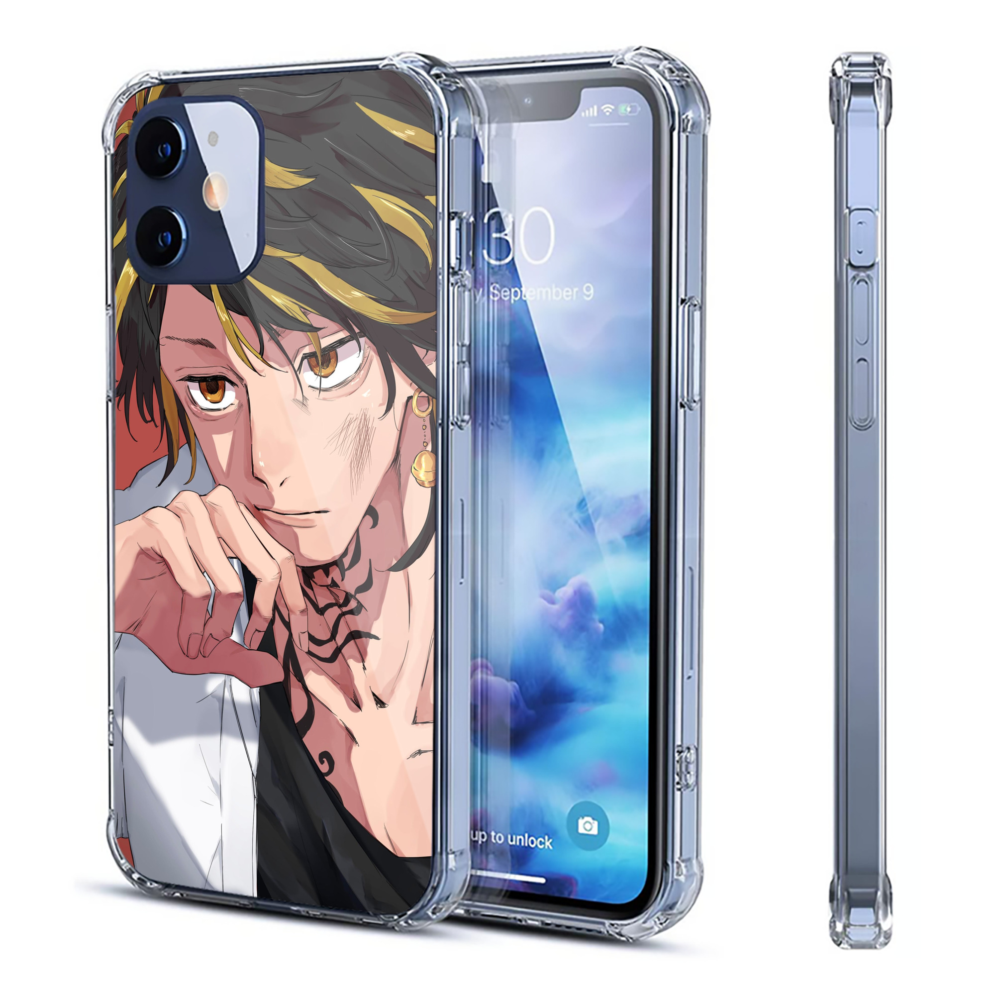 （画像用） 東京リベンジャーズ Tokyo Revengers 【iPhone 12シリーズ対応】透明スマホケース（クリアソフトケース）